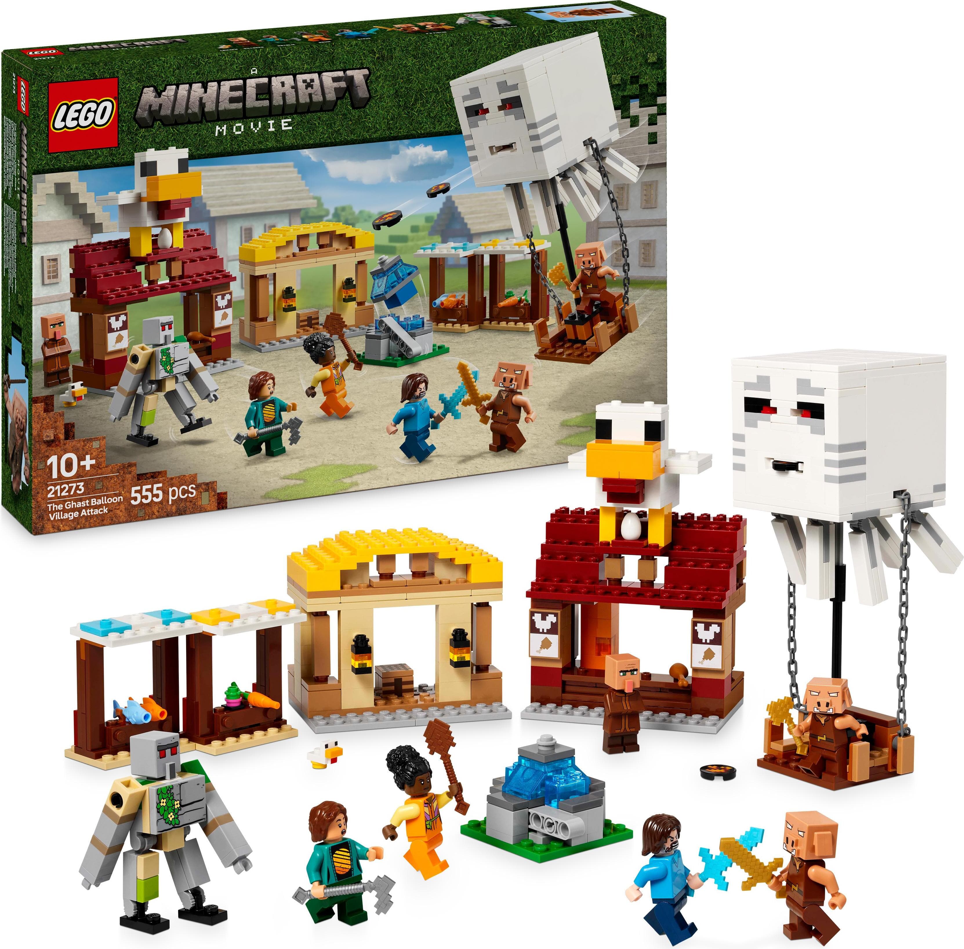 LEGO® Minecraft® 21273 - Нападението на огнения призрак-балон в селото