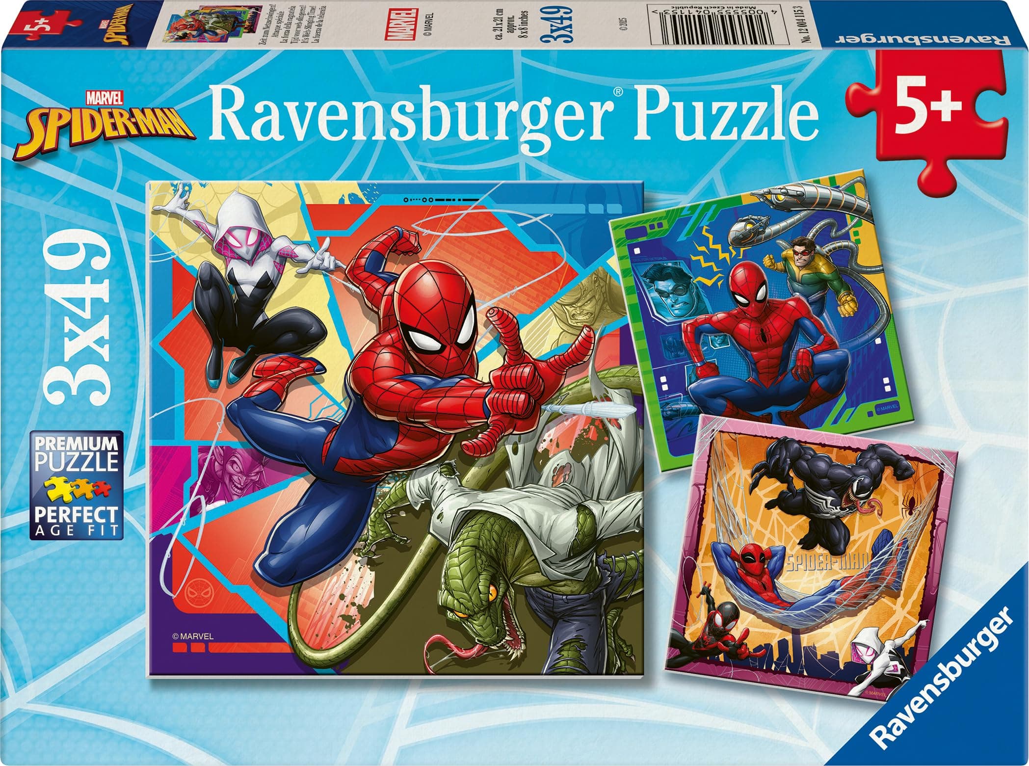 Пъзел Ravensburger 3x49 ел. - Спайдърмен
