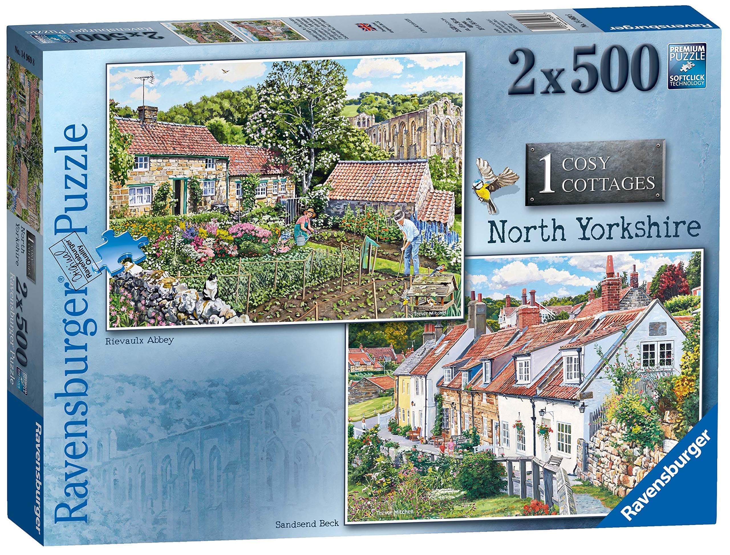 Пъзел Ravensburger 2x500 ел. - Уютни вили: Северен Йоркшир