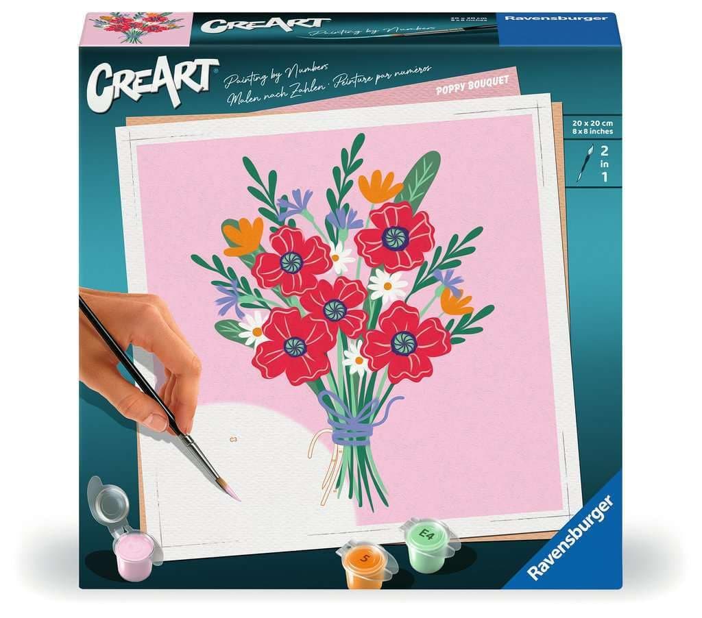 Рисувателна галерия CreArt Ravensburger - Маков букет