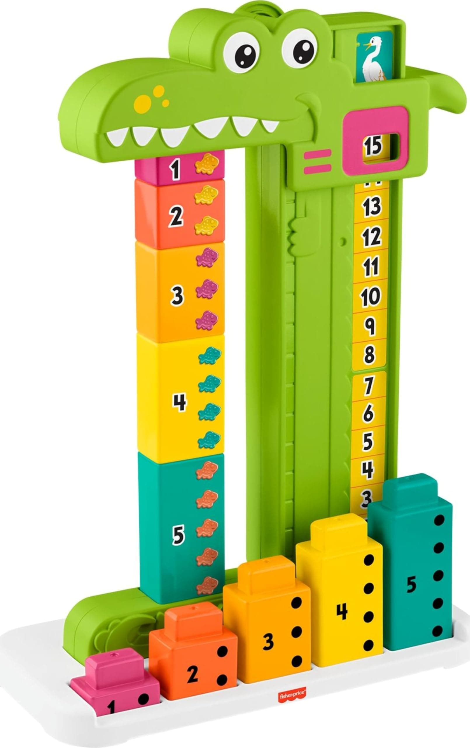 Играчка за събиране и изваждане Fisher Price, алигатор