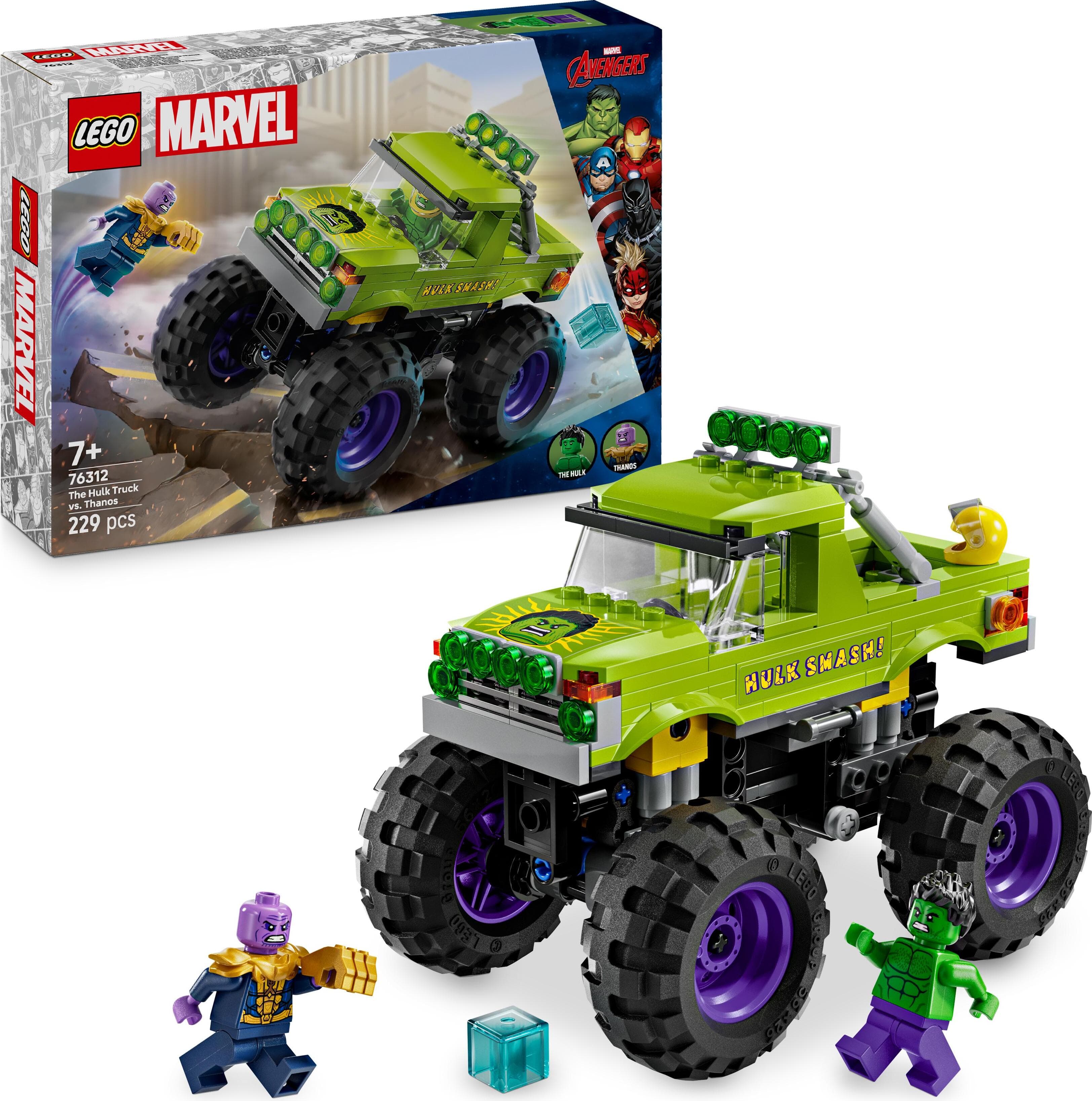 LEGO® Marvel 76312 - Камионът на Хълк срещу Танос
