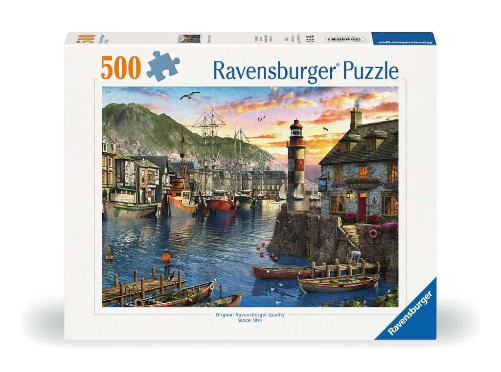 Пъзел Ravensburger 500 ел. - Моргенс ам Хафен