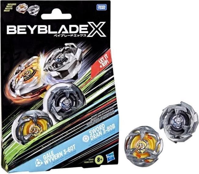 Beyblade - Двоен комплект Gale Wyvern 3-60T & Sword Dran 3-80B