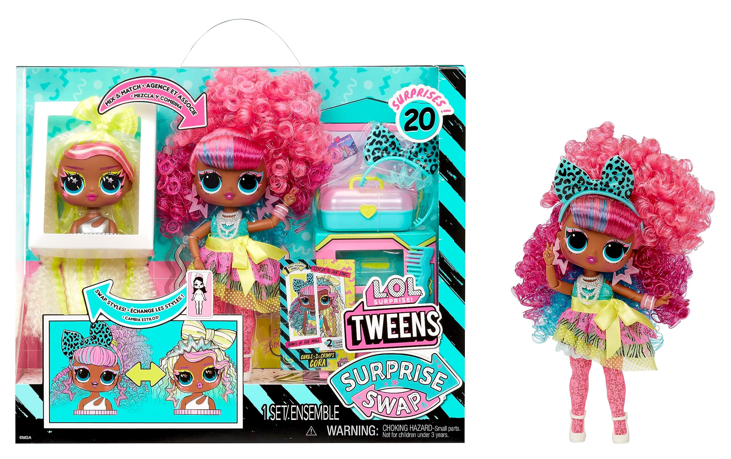 Кукла L.O.L. Surprise - Tweens Swap Fashion Doll, Curls-2-Crimps Cora