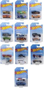 Hot Wheels - Комплект от 2 броя метални колички 1:64, розова и бяла с розово