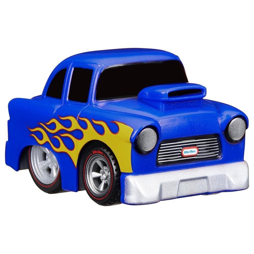 Луди и бързи колички Little Tikes, серия 7, синя с пламъци