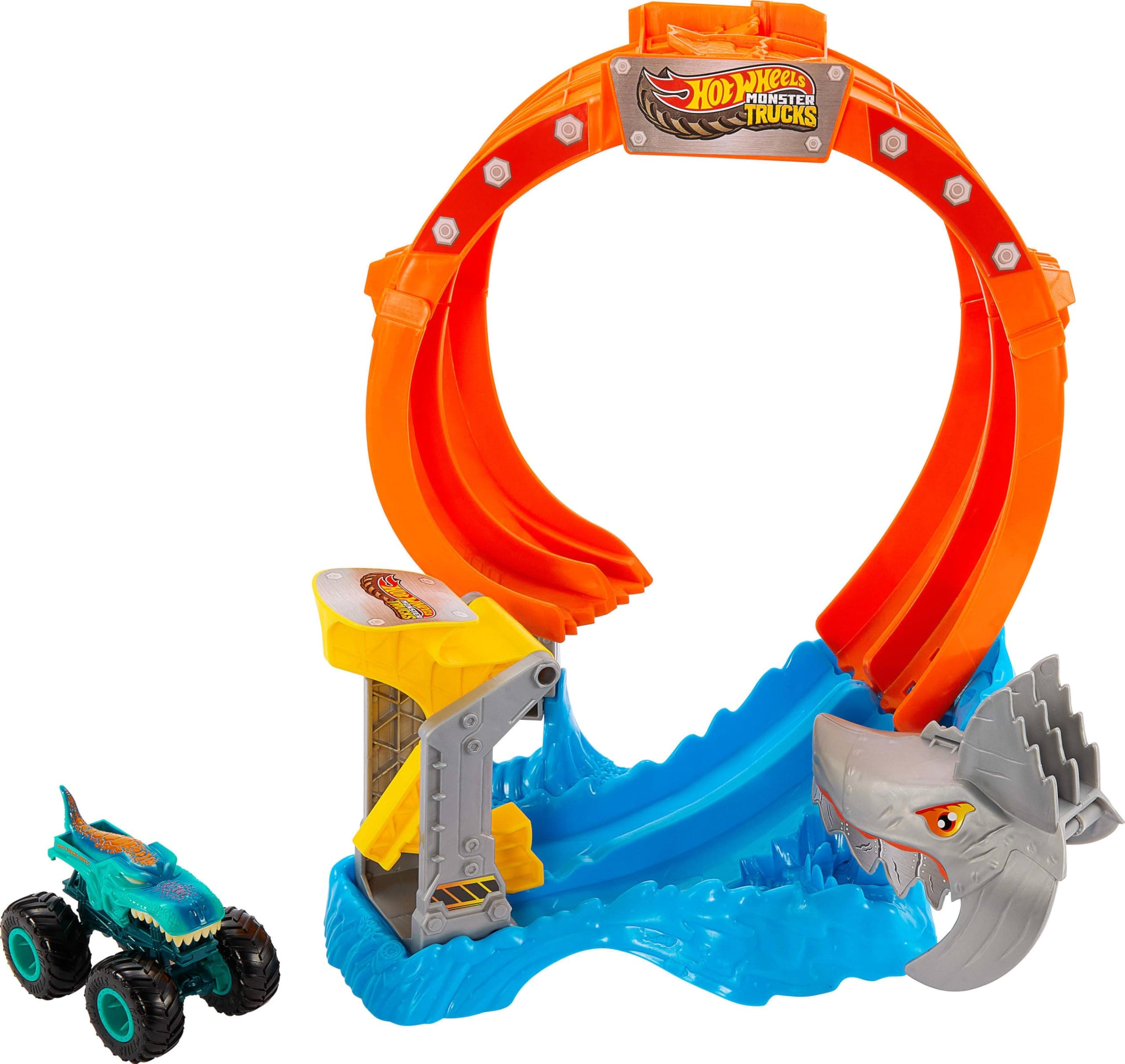 Hot Wheels - Монстер Тракс: Комплект с акула и колa