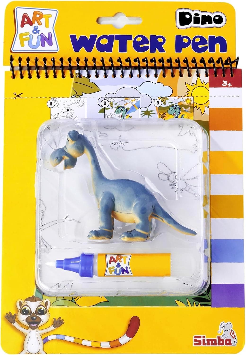 Simba - Art&Fun Водна книжка: Дино с фигурка