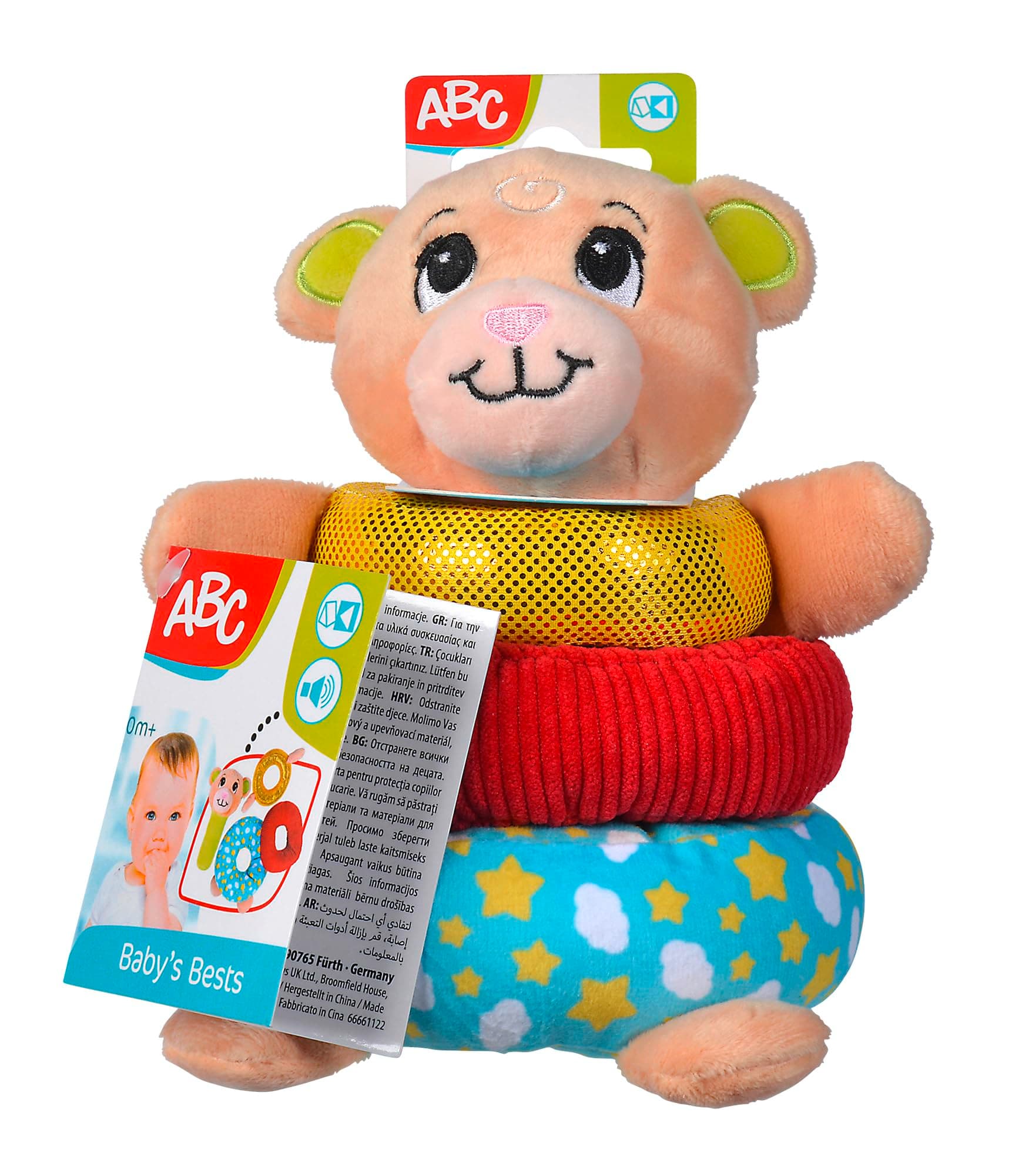 Simba ABC - Плюшено мече с рингове за нанизване