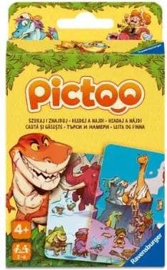 Игра с карти Ravensburger - Pictoo: Дино