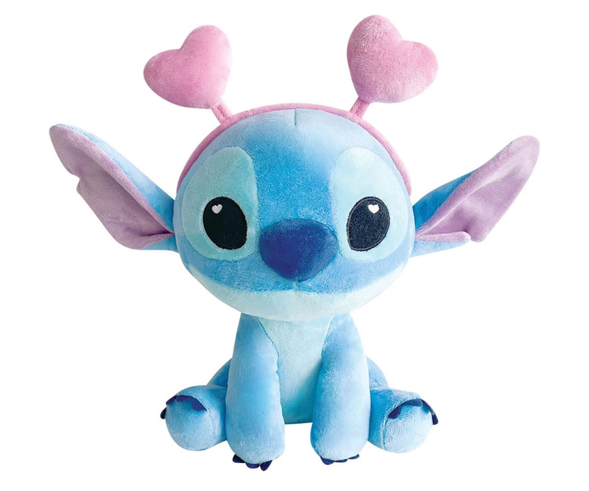 Плюшена играчка Disney - Стич валентинка, 23 см