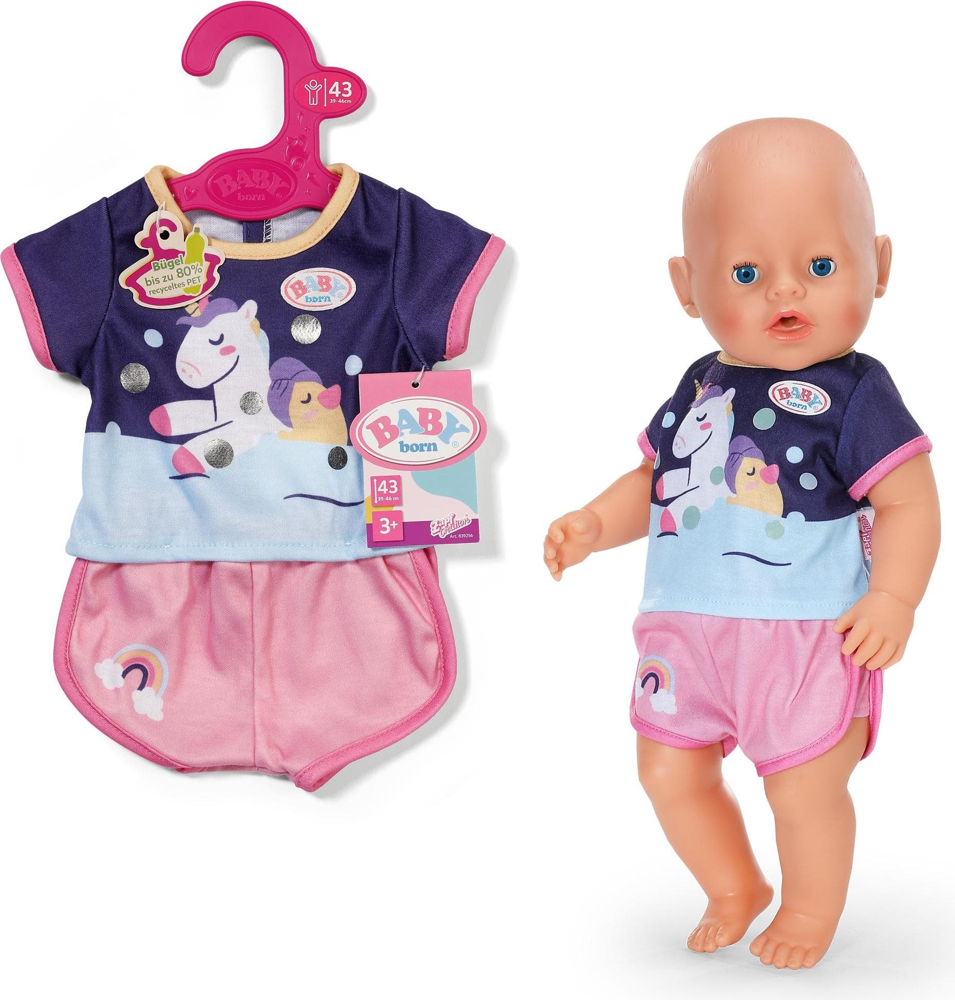 Baby Born - Пижама Еднорог за кукла 43 см