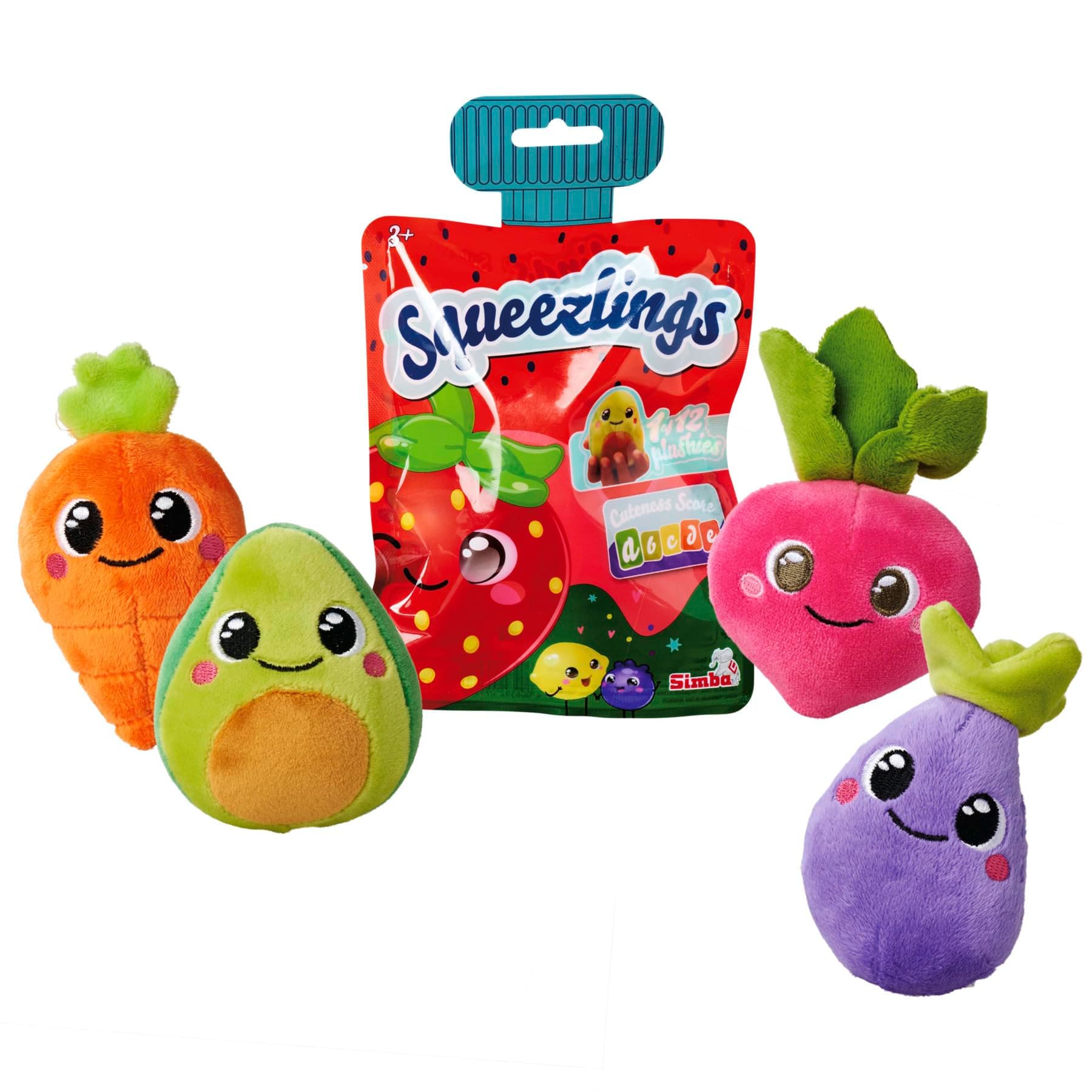 Плюшени плодове и зеленчуци за стискане Squeezlings