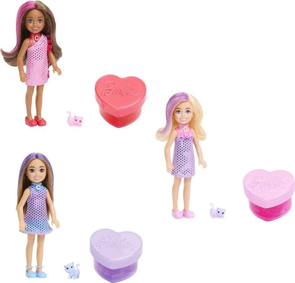 Кукла Barbie - Color Reveal: Серия парти, Челси в затворена опаковка, асортимент