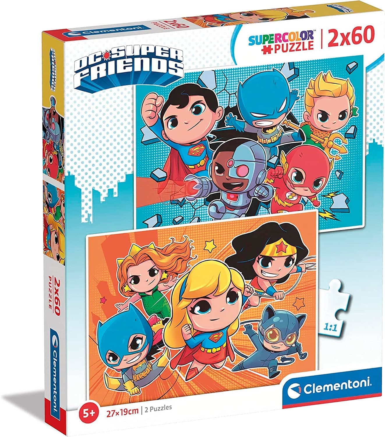 CLEMENTONI 2x60ч. Пъзел DC Comics Super Friends