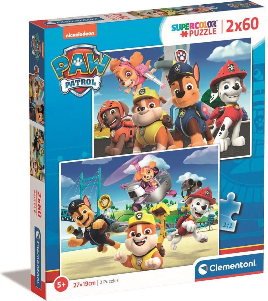 CLEMENTONI 2x60ч. Пъзел Paw Patrol