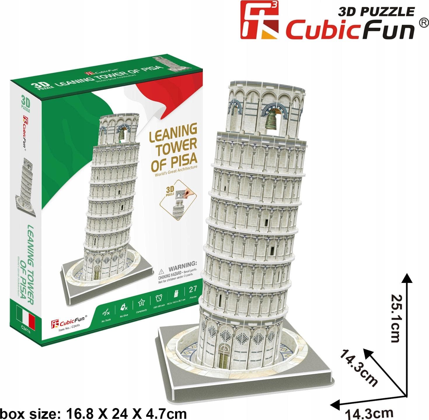CubicFun Пъзел 3D Leaning Tower of Pisa 27ч.