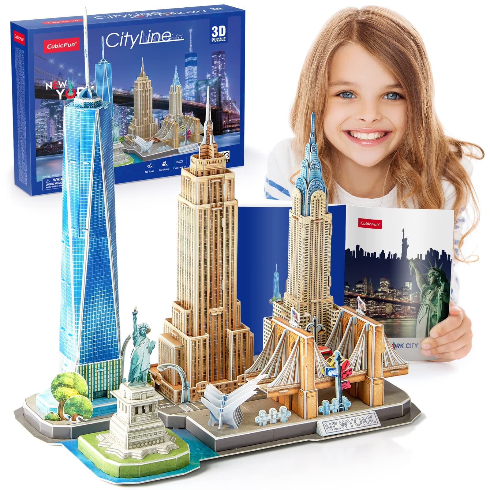 CubicFun 3D Пъзел CITY LINE NEW YORK CITY