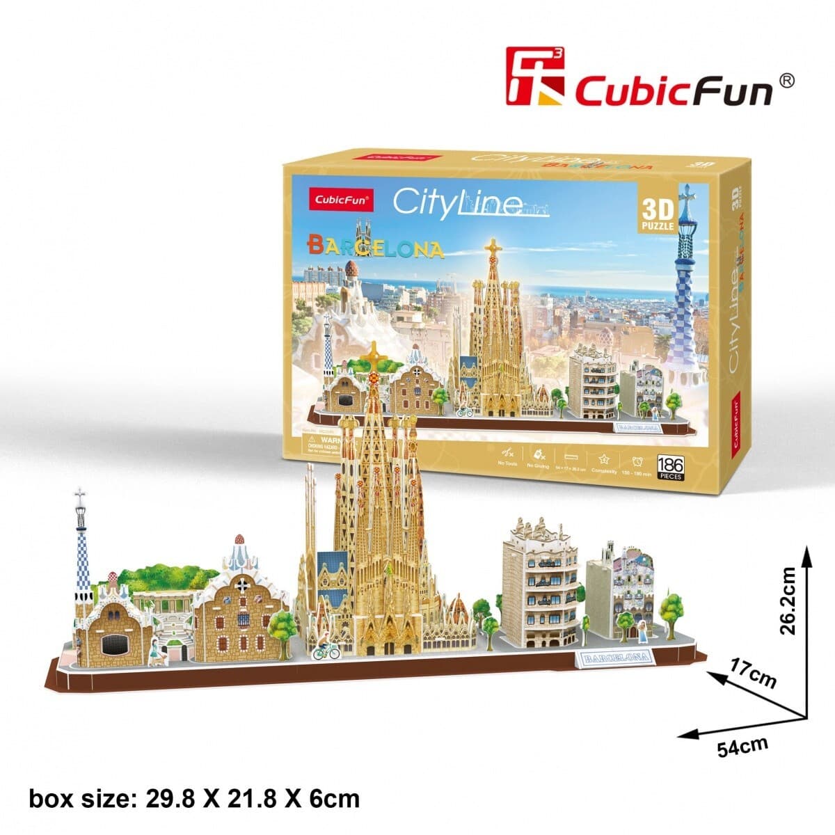 CubicFun 3D Пъзел CITY LINE BARCELONA