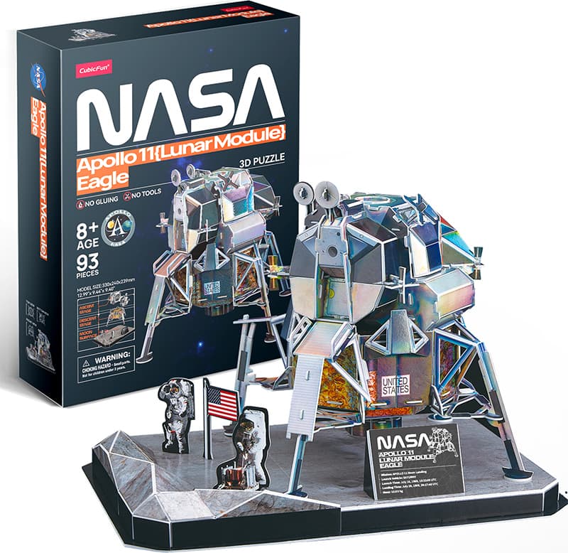 CubicFun Пъзел 3D NASA Лунен модул Apollo 11 Eagle 93ч.