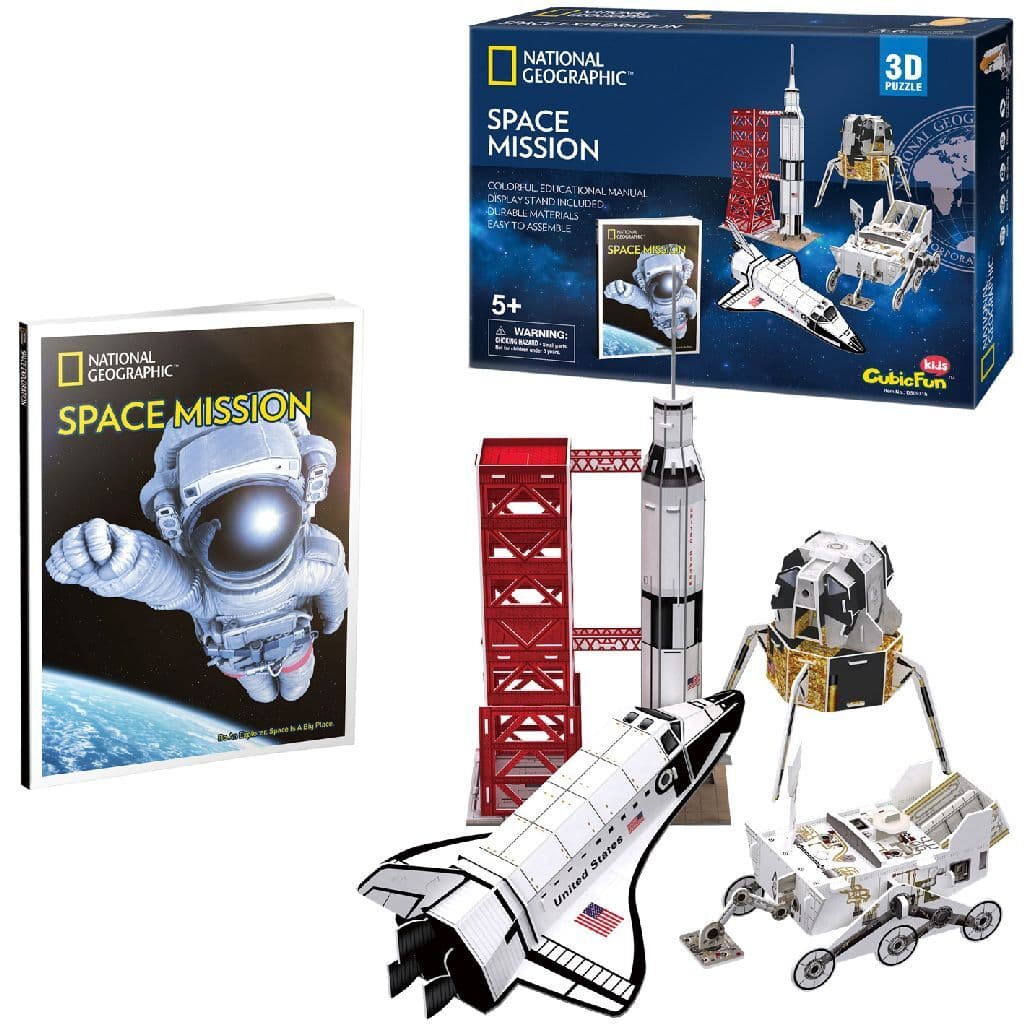 CubicFun Пъзел 3D National Geographic Космическа мисия Space Mission 80ч.