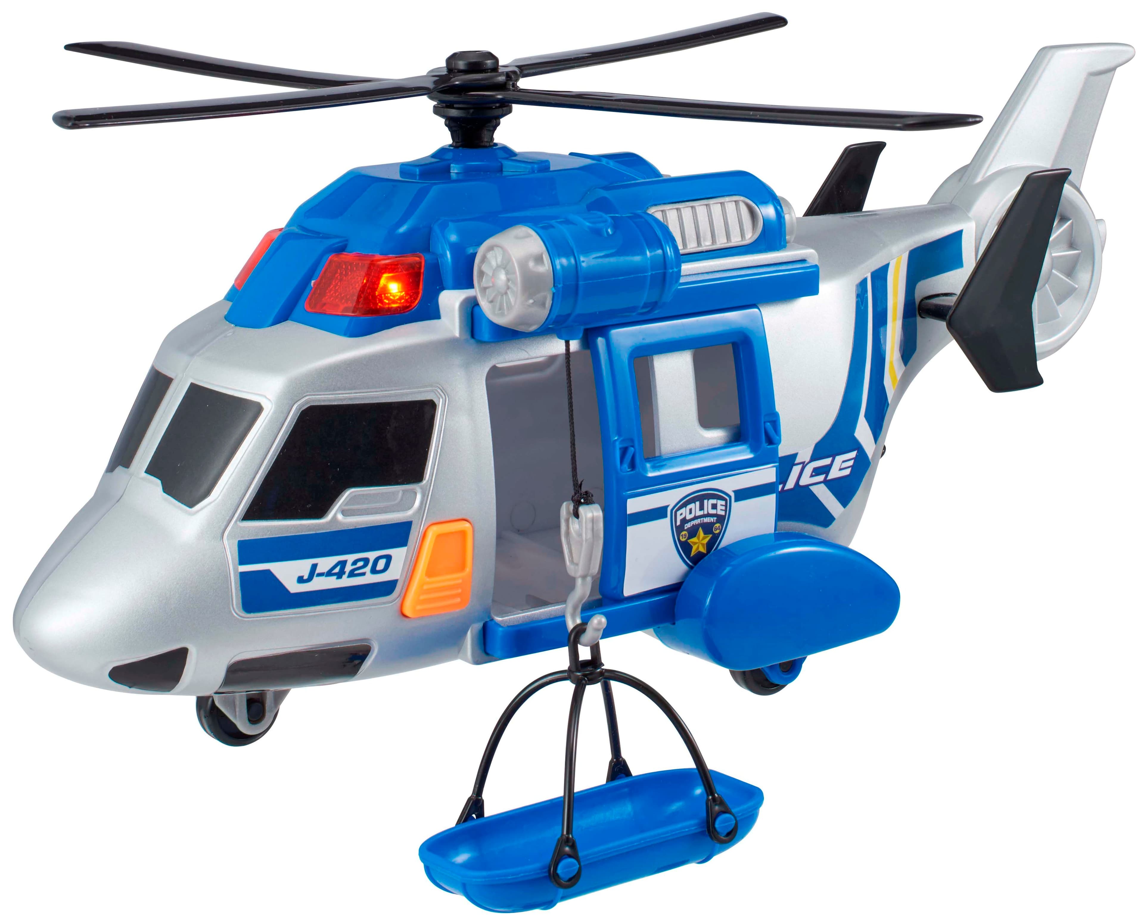 HTI TEAMSTERZ MIGHTY MACHINES Хеликоптер Police Звук и Светлина