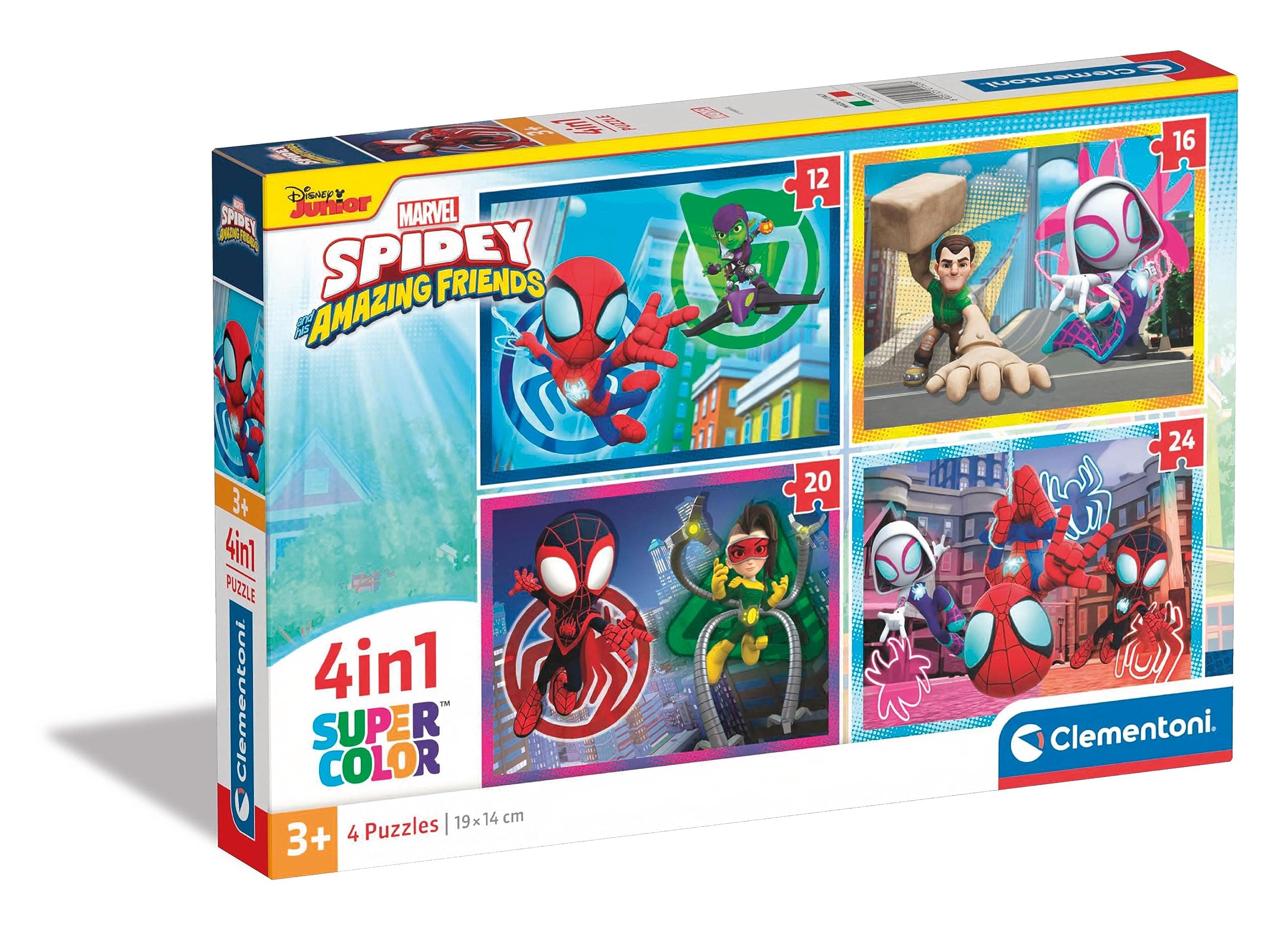 CLEMENTONI 4 в 1 Пъзел Spidey and His Amazing Friends