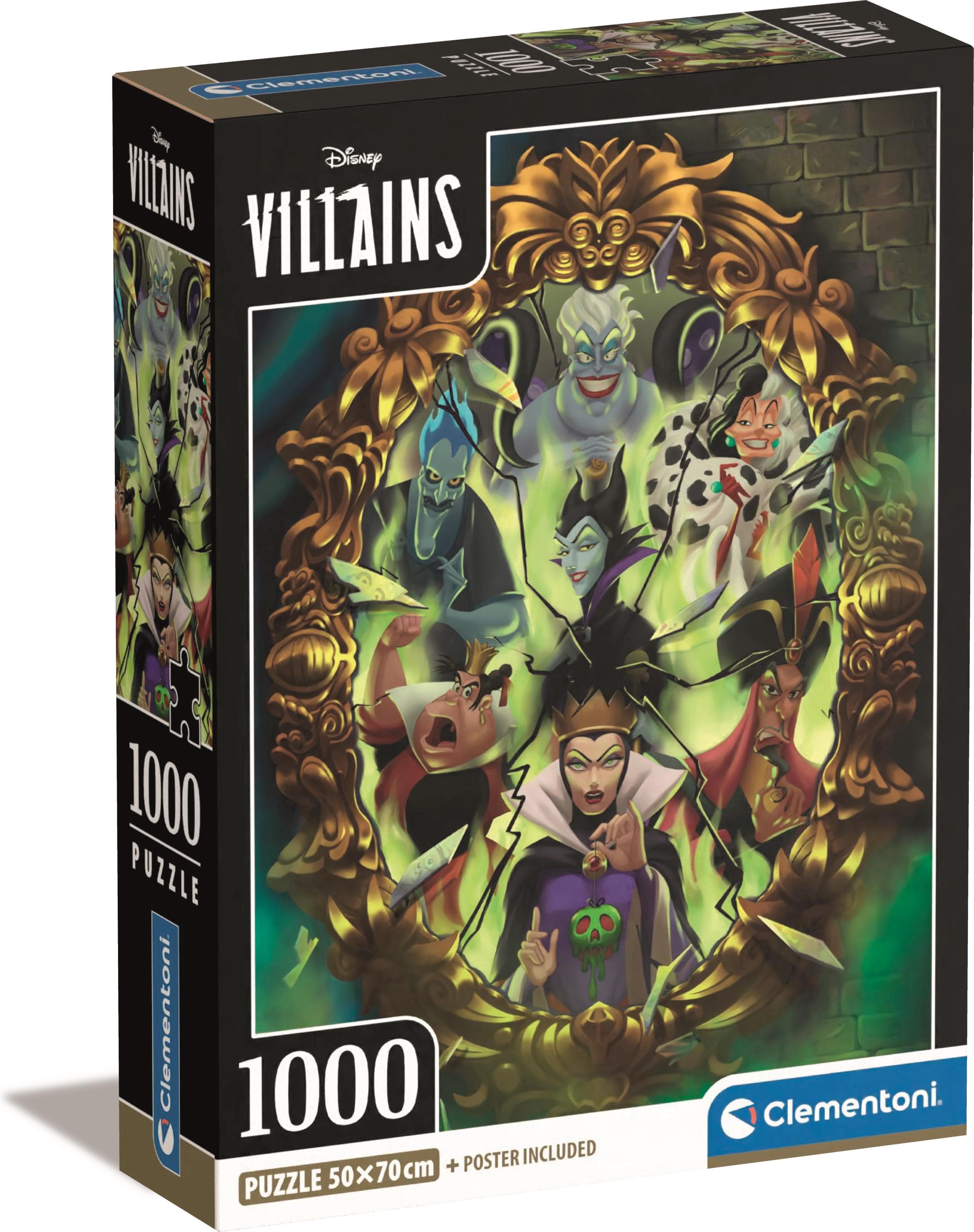CLEMENTONI 1000ч. Пъзел Villains