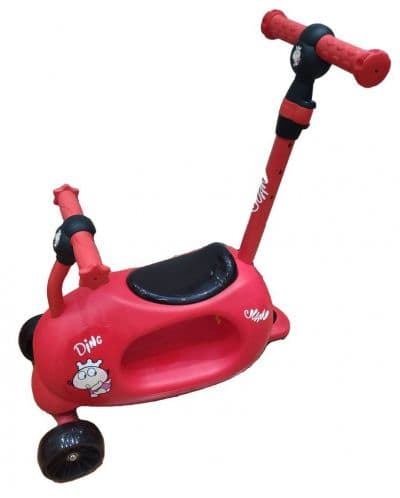 OCIE Мултифункционална кола за возене Ride-On / Тротинетка 4 в 1 Juan Червена