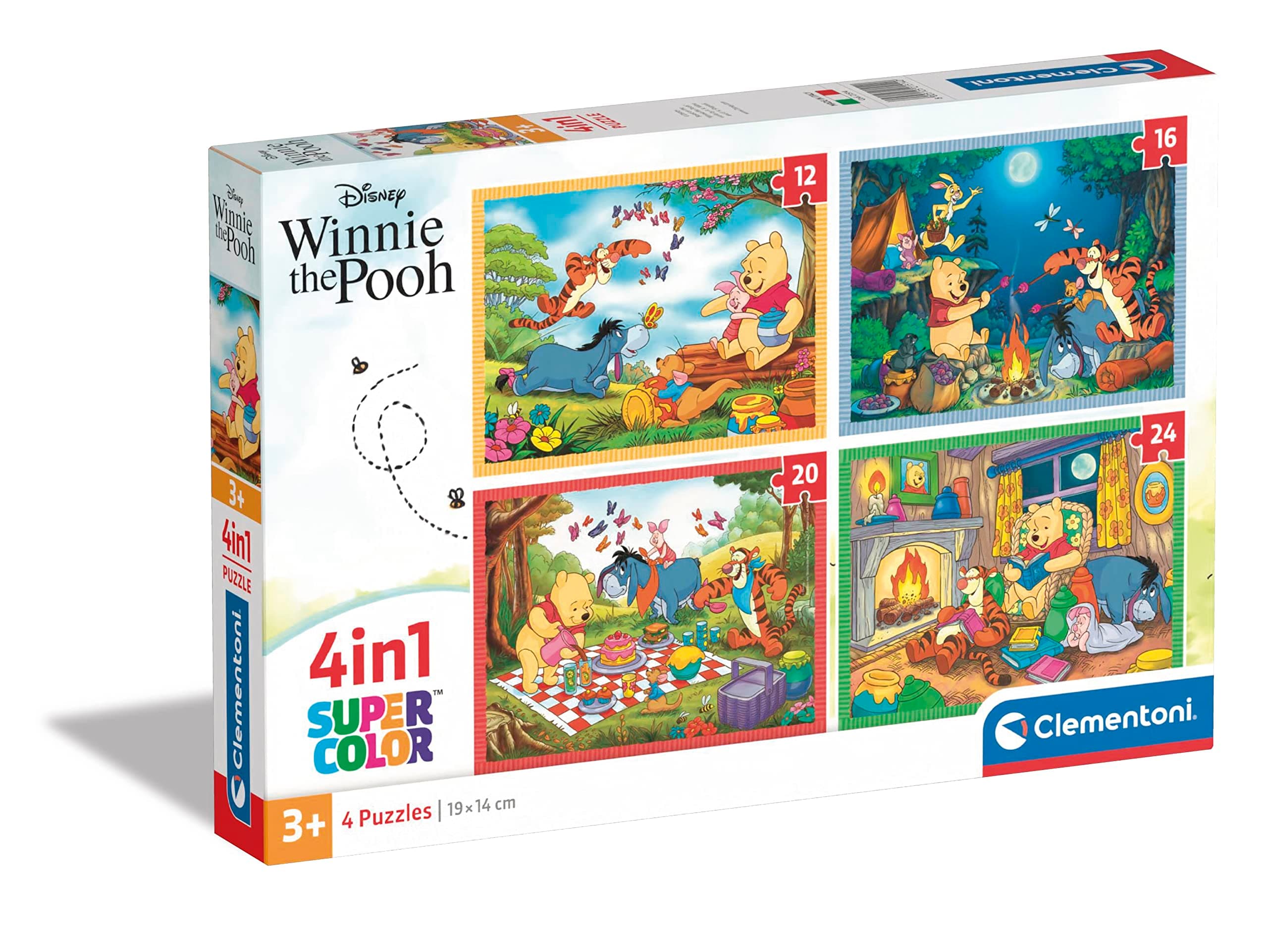 CLEMENTONI 4 в 1 Пъзел Winnie The Pooh