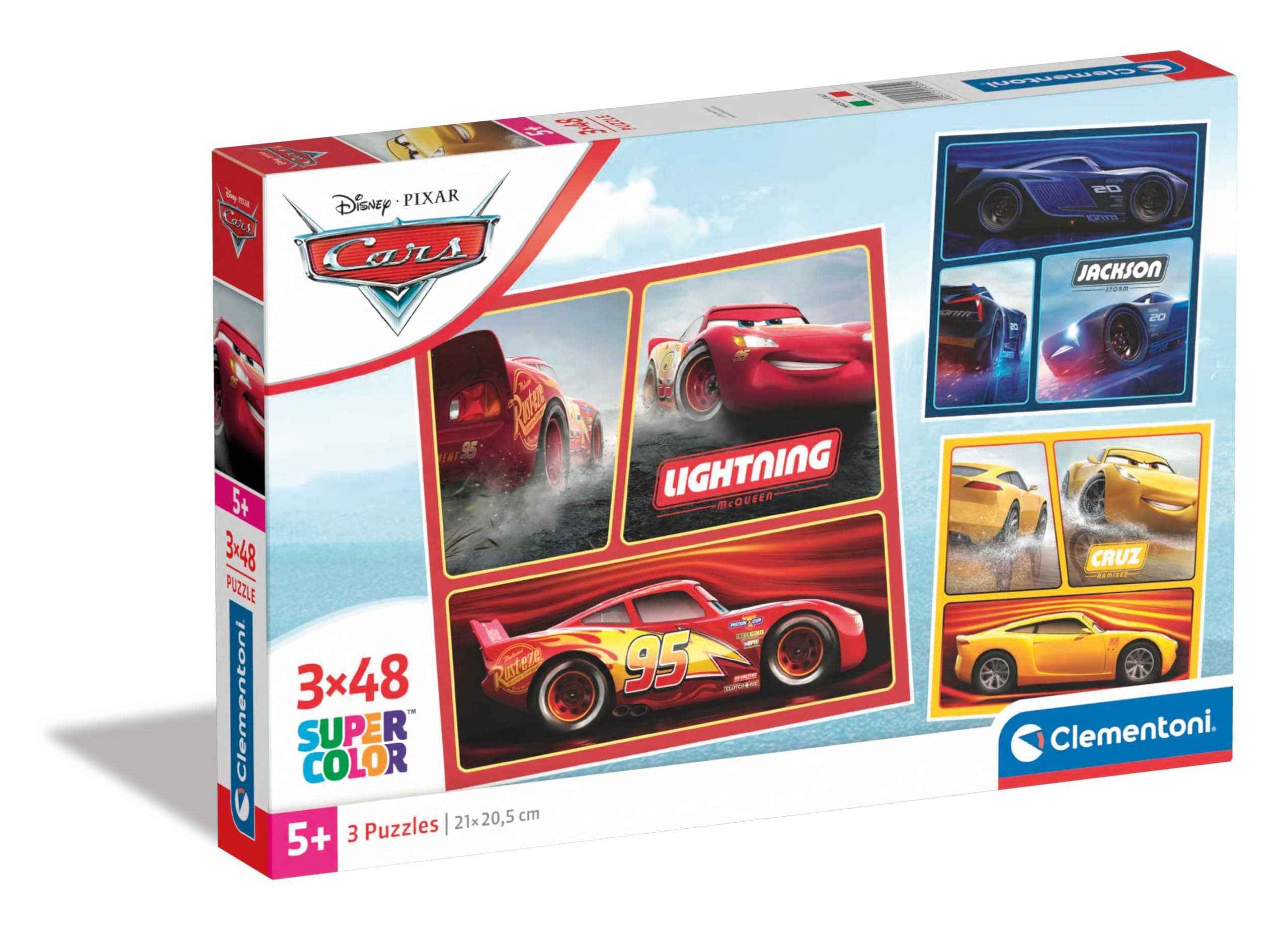CLEMENTONI 3x48ч. Пъзел Cars 25305