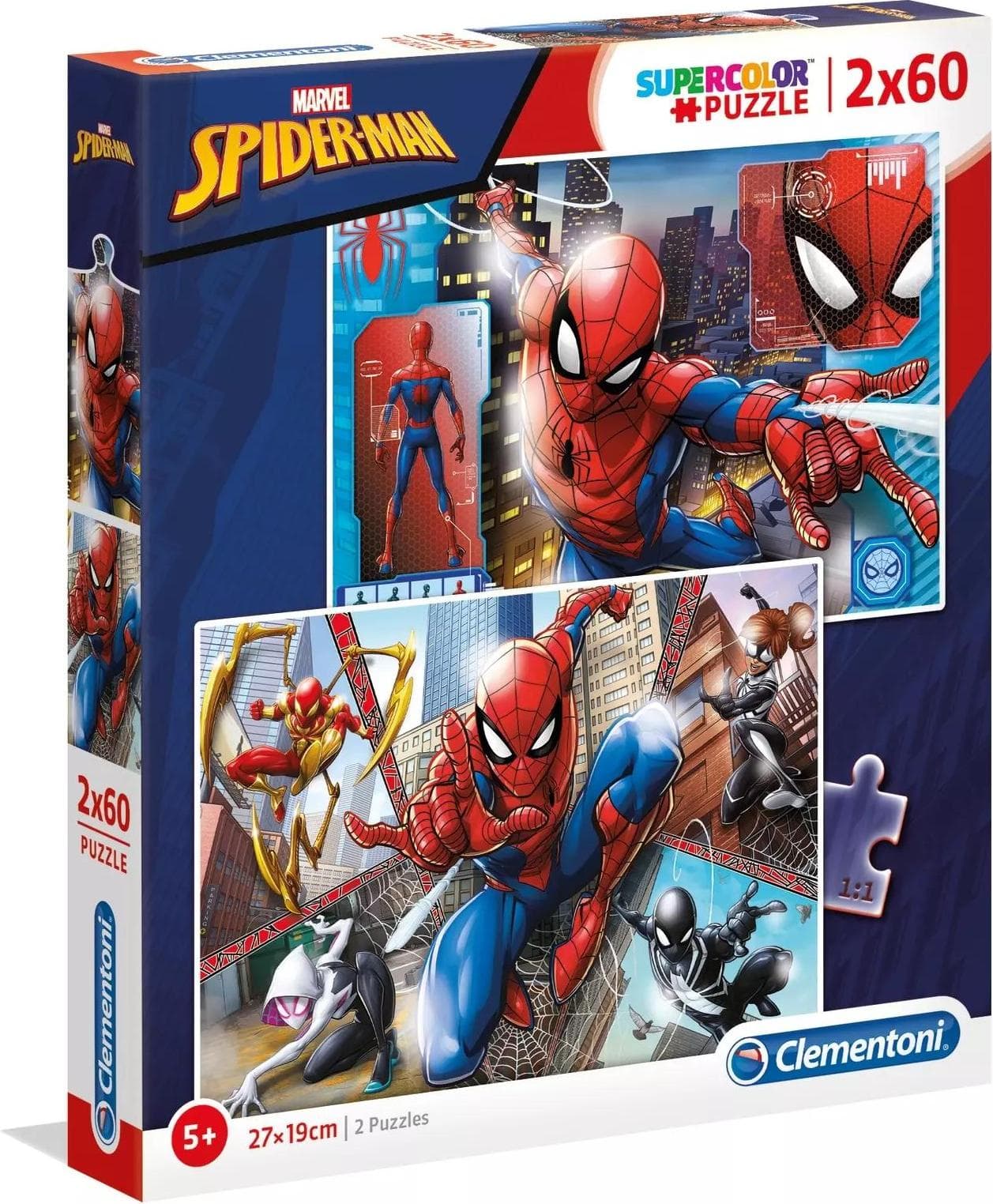 CLEMENTONI 2x60ч. Пъзел Spiderman