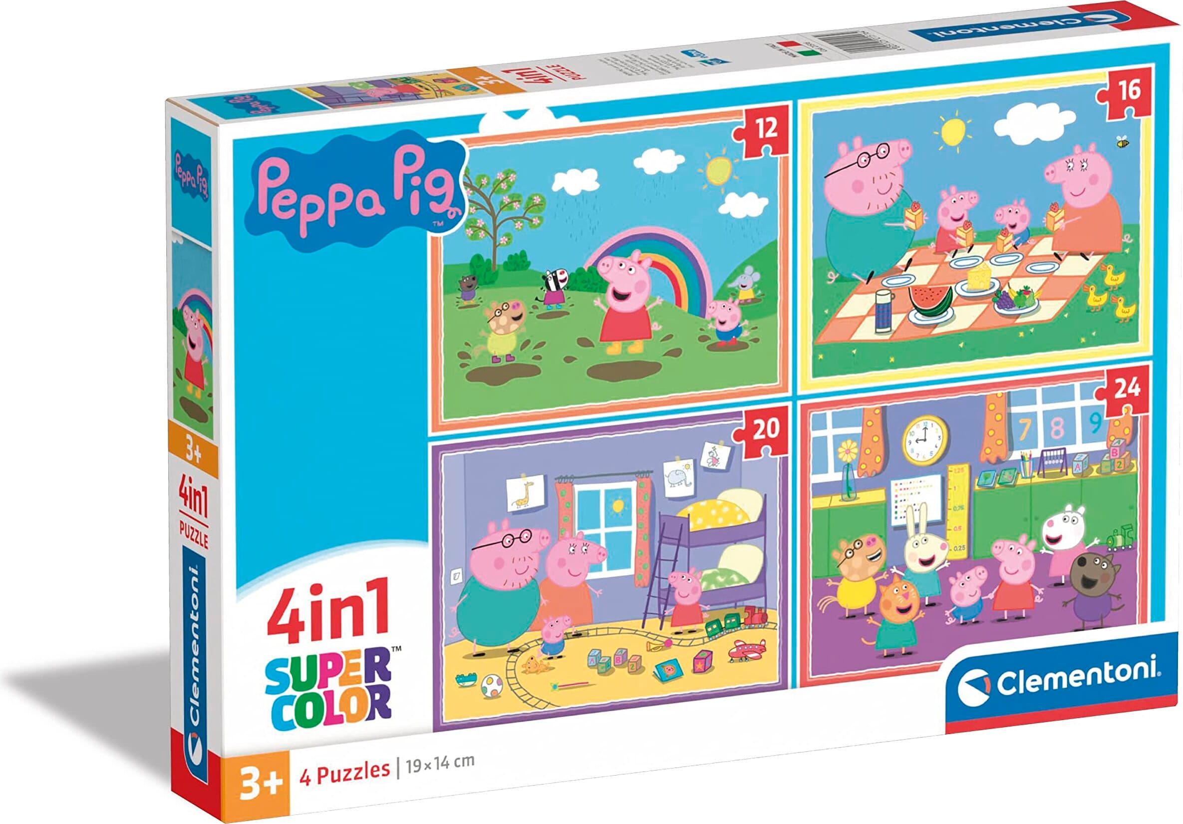 CLEMENTONI 4 в 1 Пъзел Peppa Pig