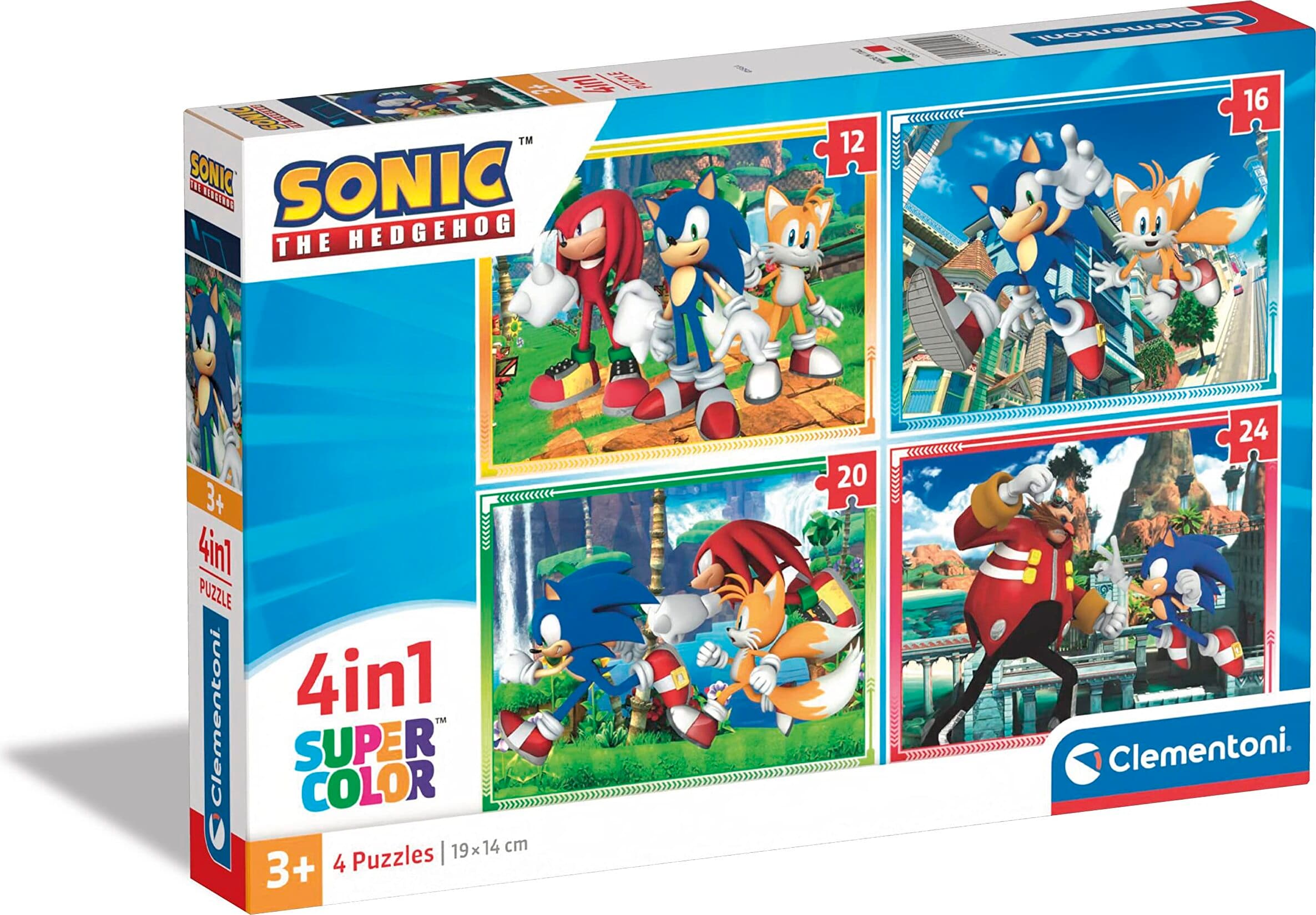 CLEMENTONI 4 в 1 Пъзел Sonic