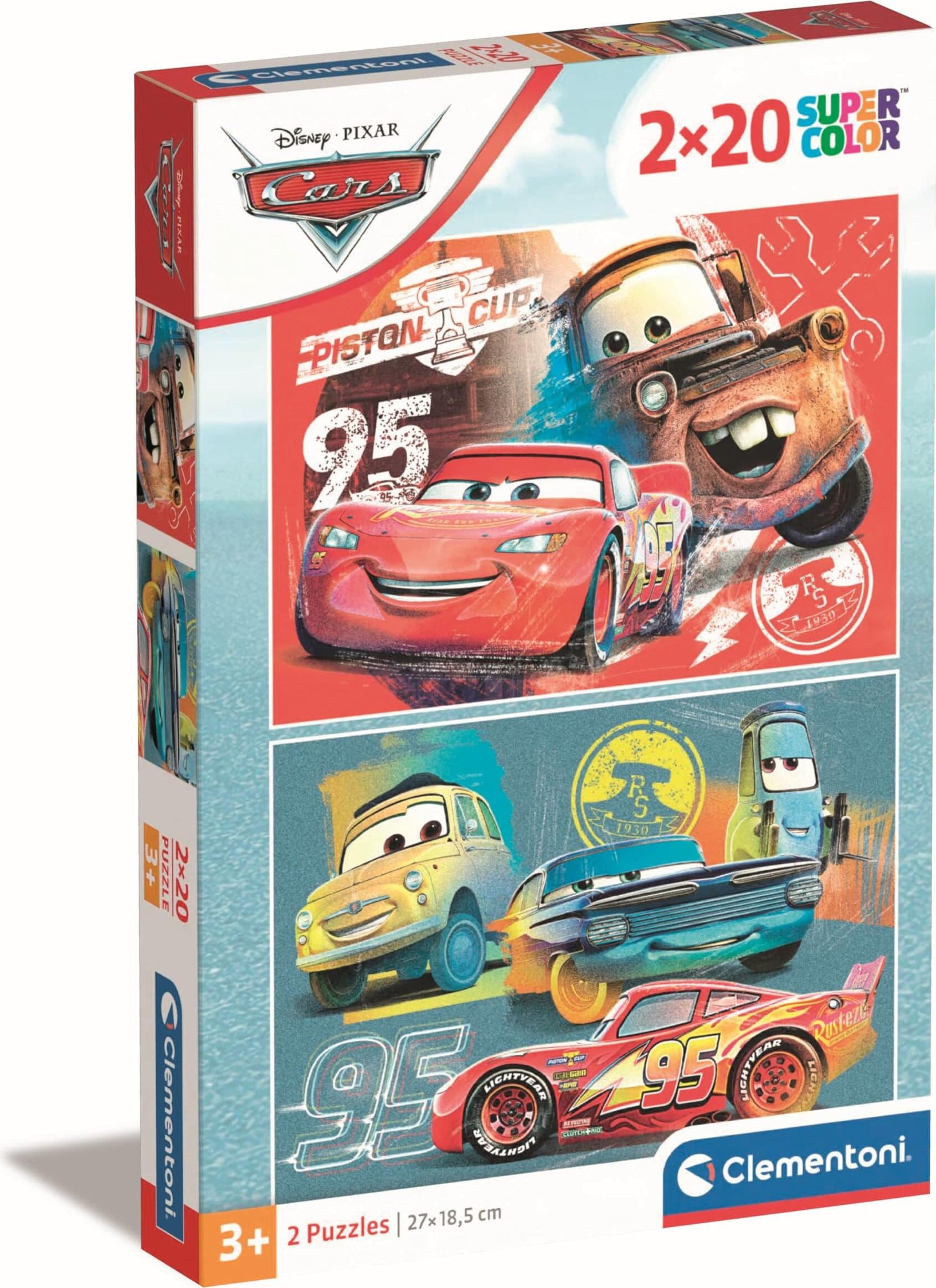 CLEMENTONI 2x20ч. Пъзел Cars