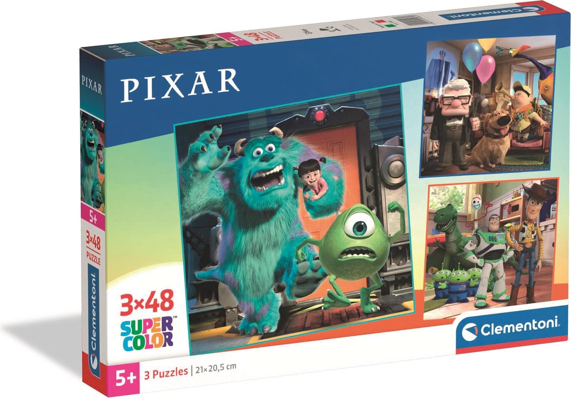 CLEMENTONI 3x48ч. Пъзел Disney Pixar