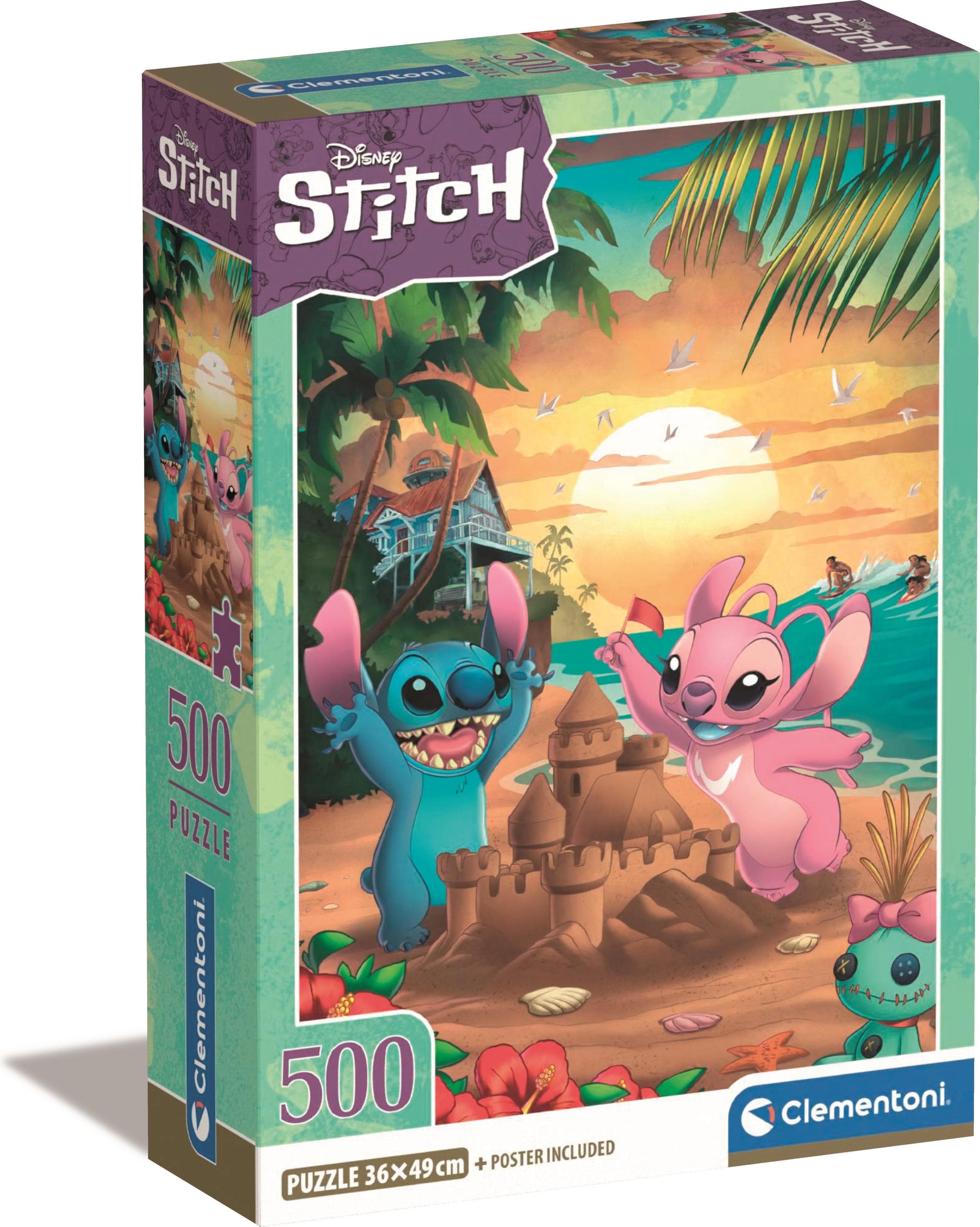 CLEMENTONI 500ч. Пъзел Disney Stitch