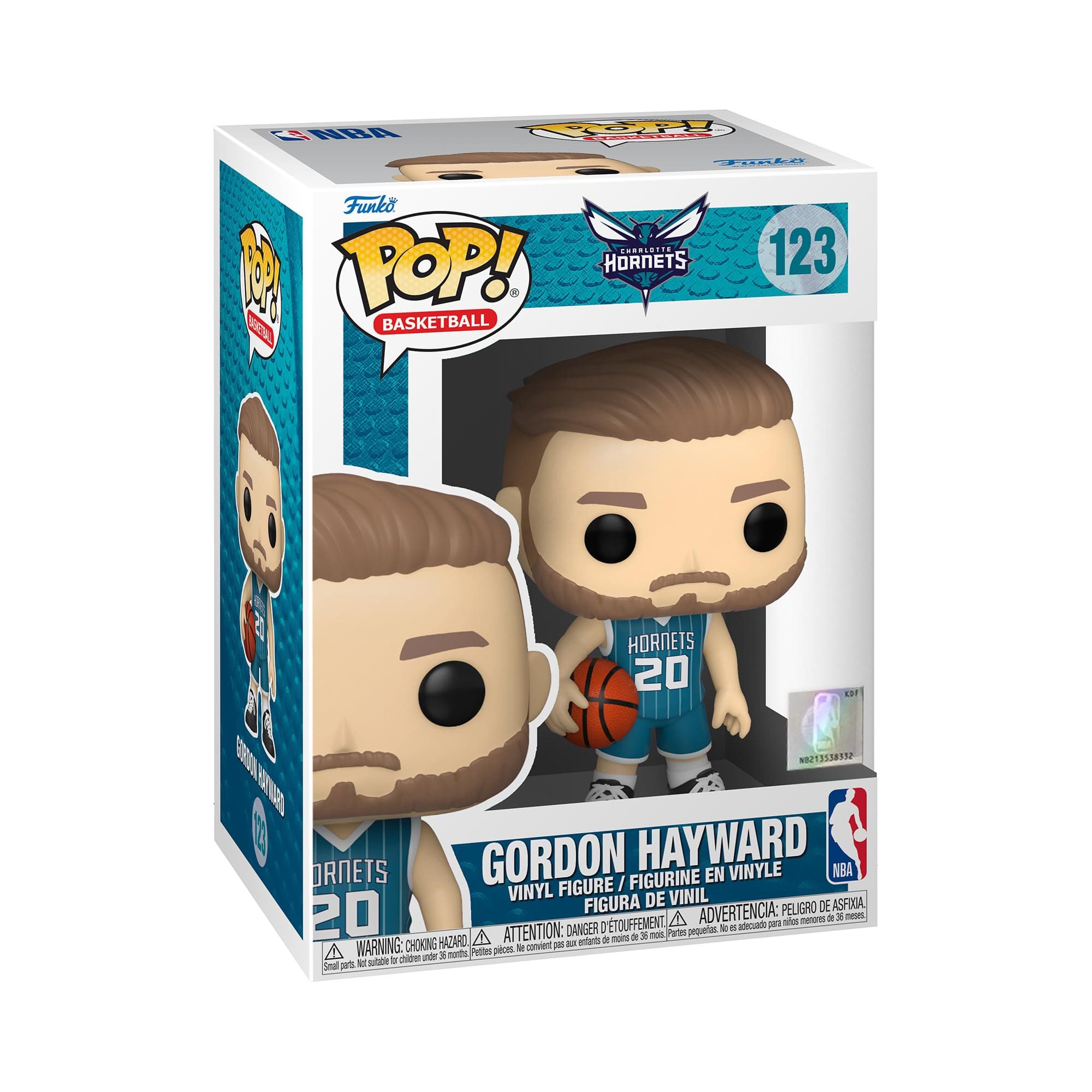 Фигурка Funko POP! Basketball NBA: Hornets - Gordon Hayward (Teal Jersey) #123