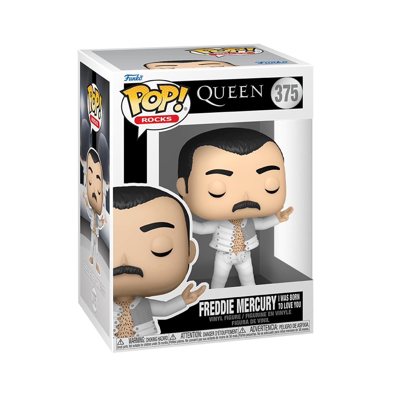 Фигурка Funko Pop! Rocks: Queen - Freddie Mercury (I was born to love you) #375