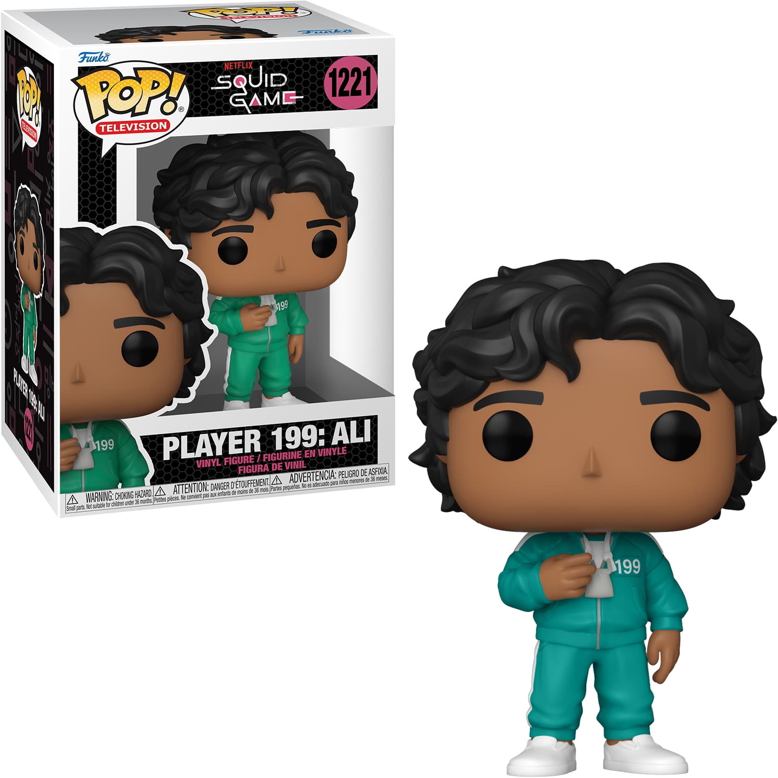 Фигурка Funko POP! Television: Squid Game - Player 199: Ali #1221