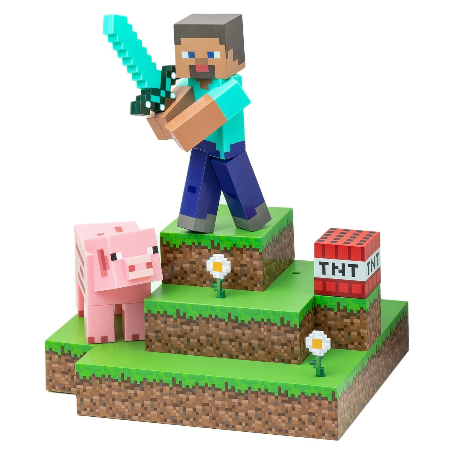 Лампа Paladone: Minecraft - Steve Diorama Light, PP9463MCF