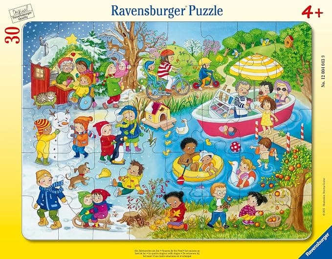 Пъзел Ravensburger 40 ел. - Сезоните в езерото