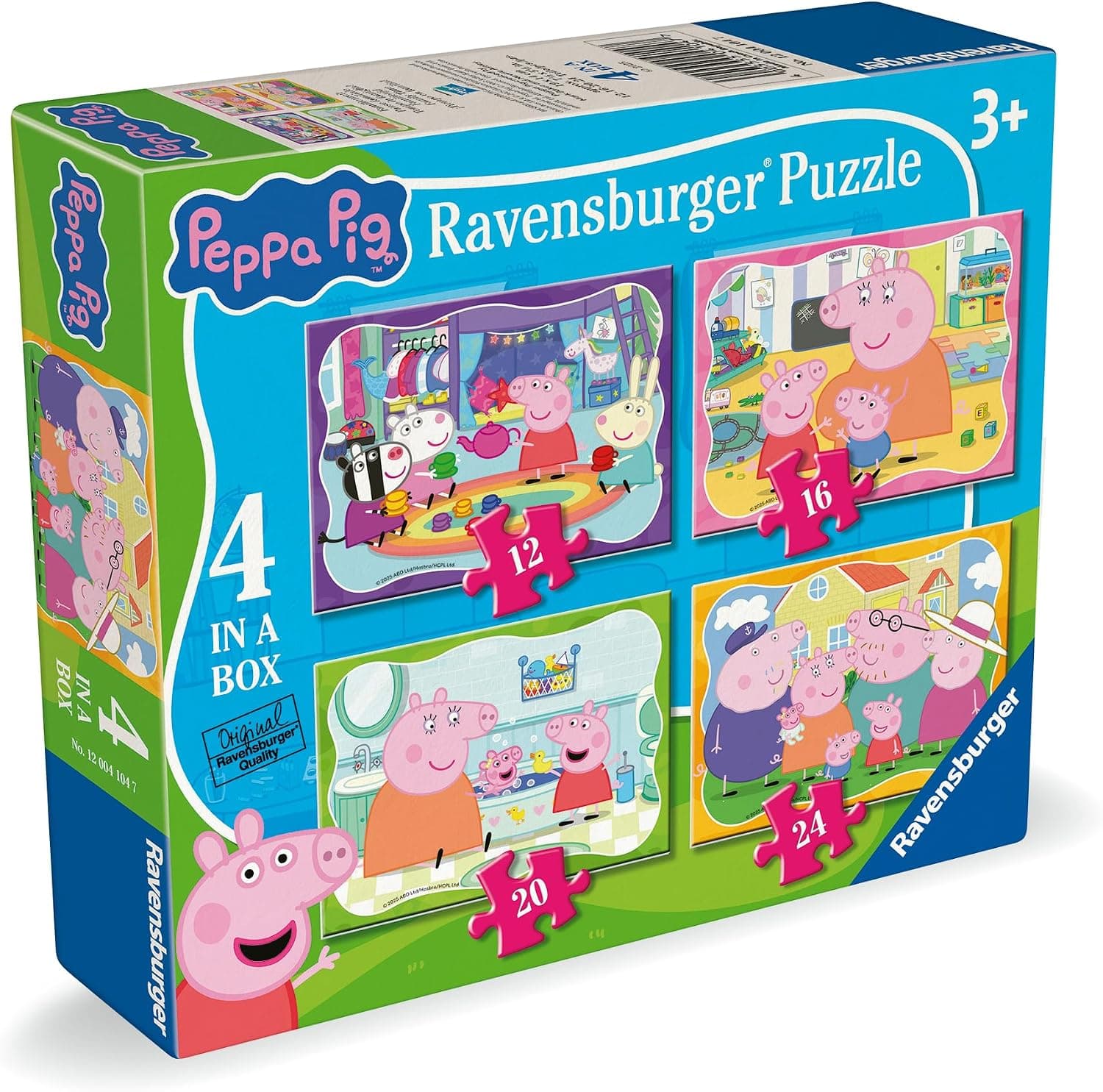 Пъзел Ravensburger 4-в-1: 12/16/20/24 ел. - Пепа Пиг