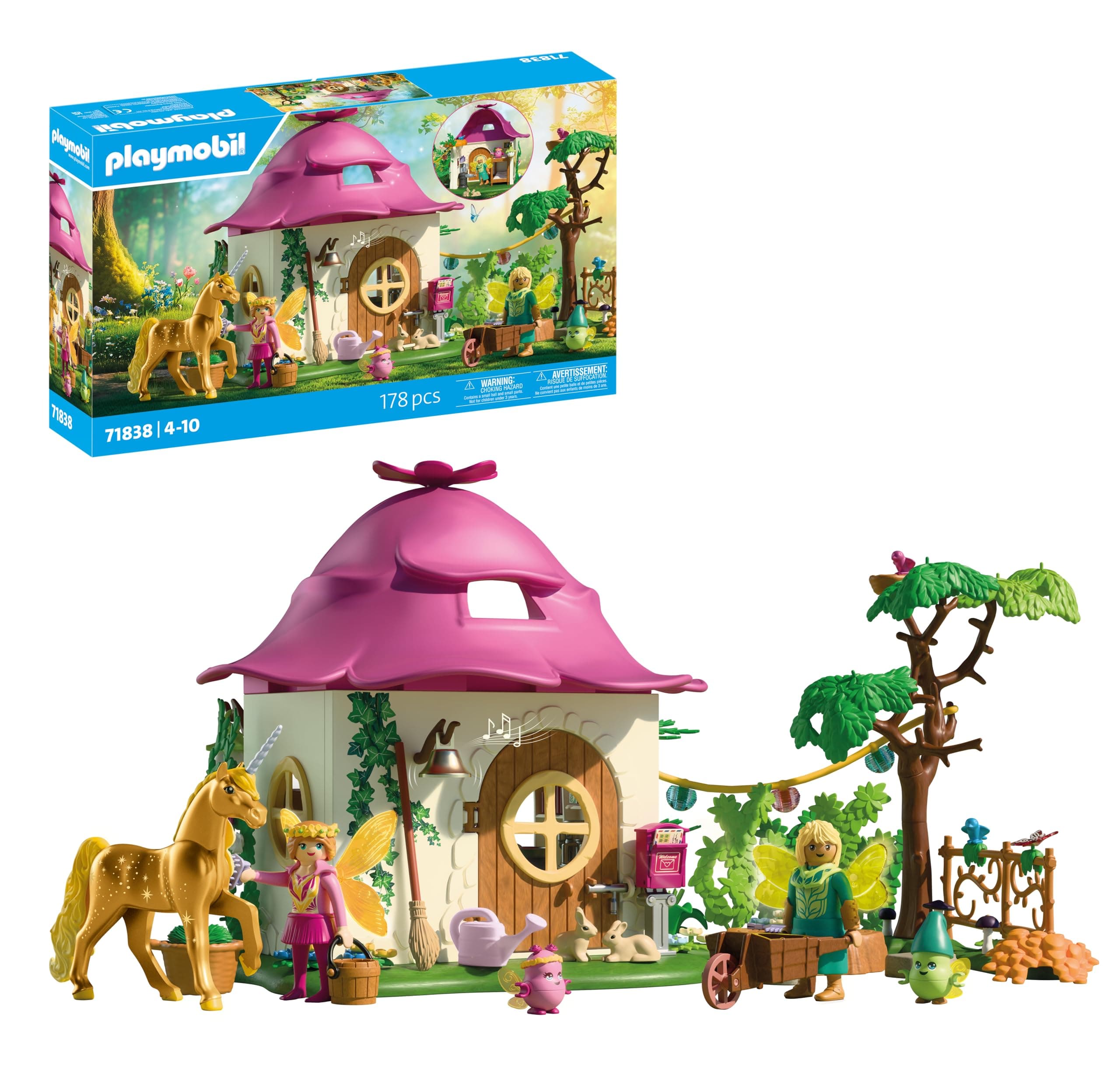 Playmobil - Уютна приказна къща със златен еднорог