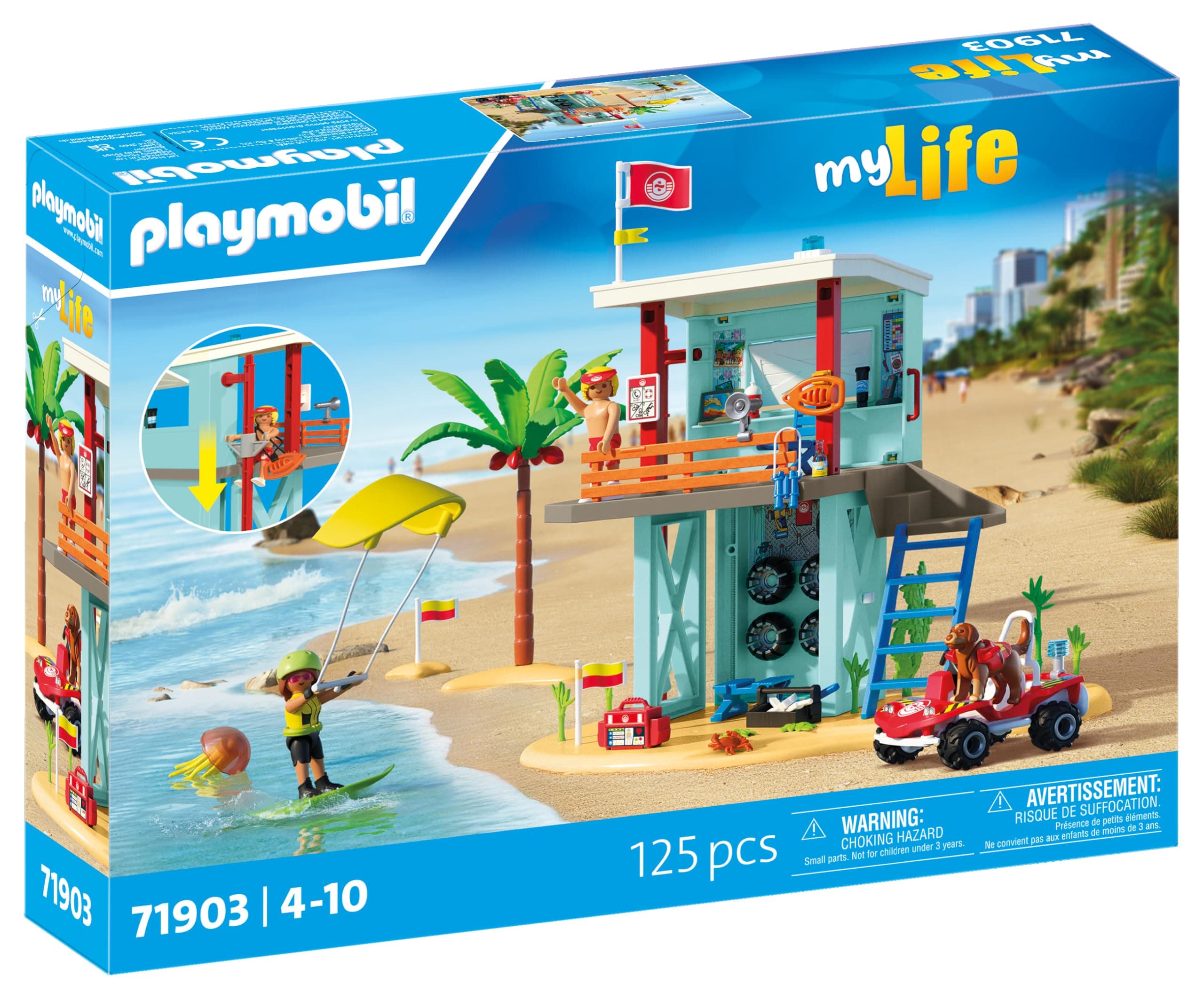 Playmobil - Спасителна кула с пясъчно бъги