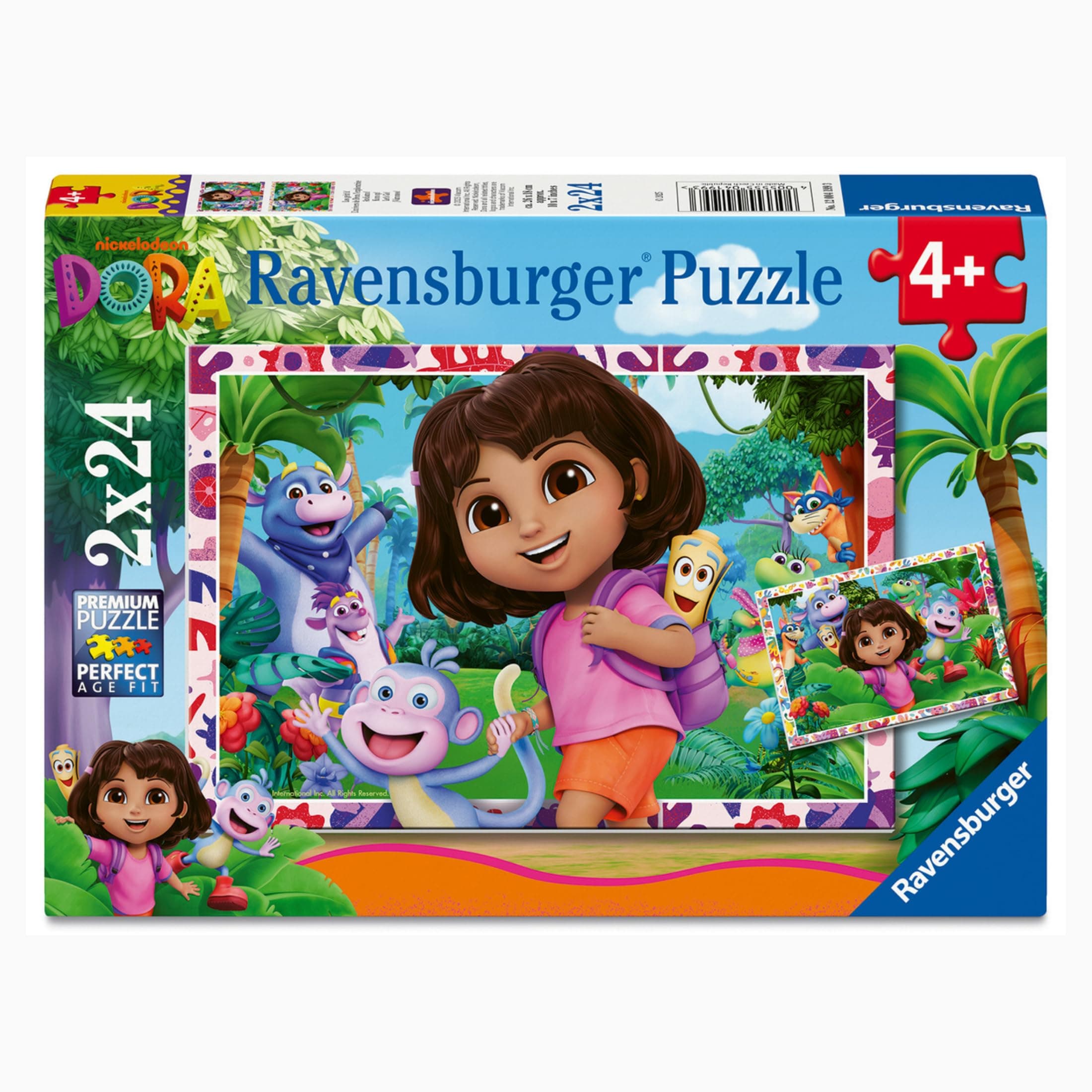 Пъзел Ravensburger 2x24 ел. - Дора изследователката