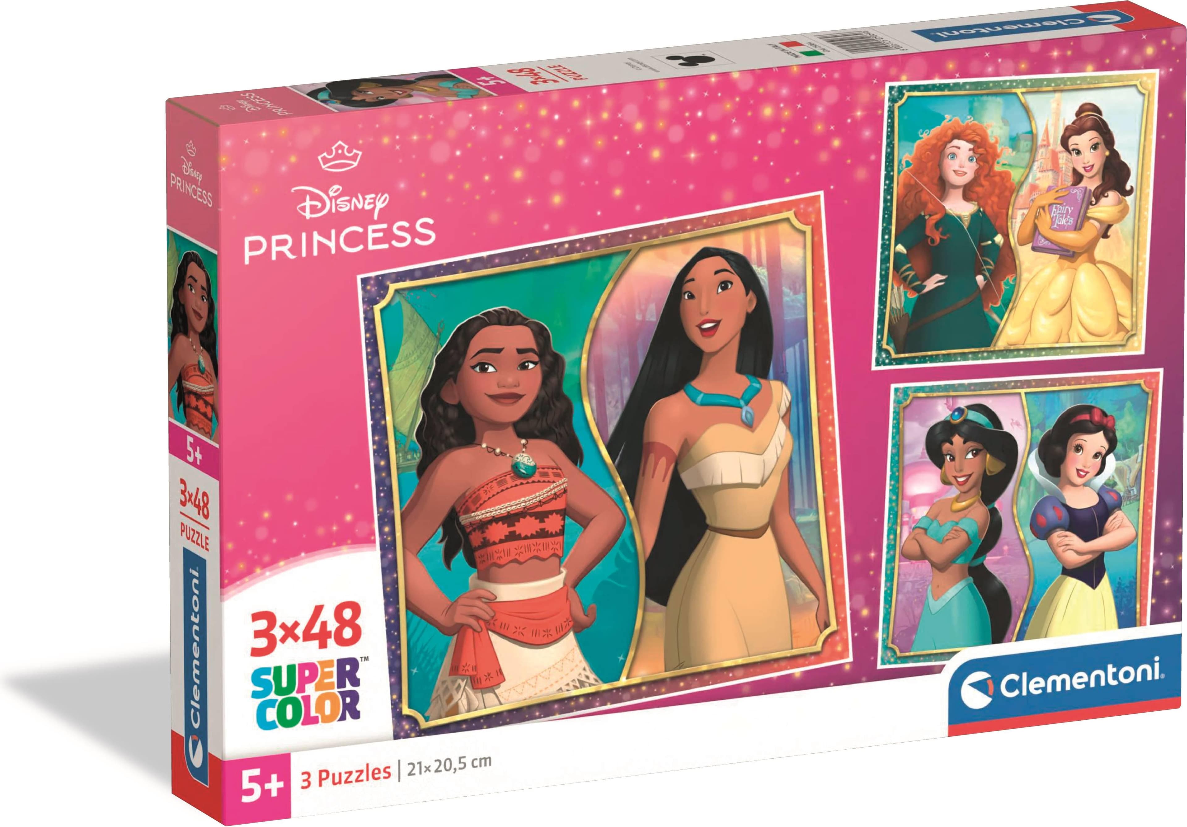 CLEMENTONI 3x48ч. Пъзел Princes