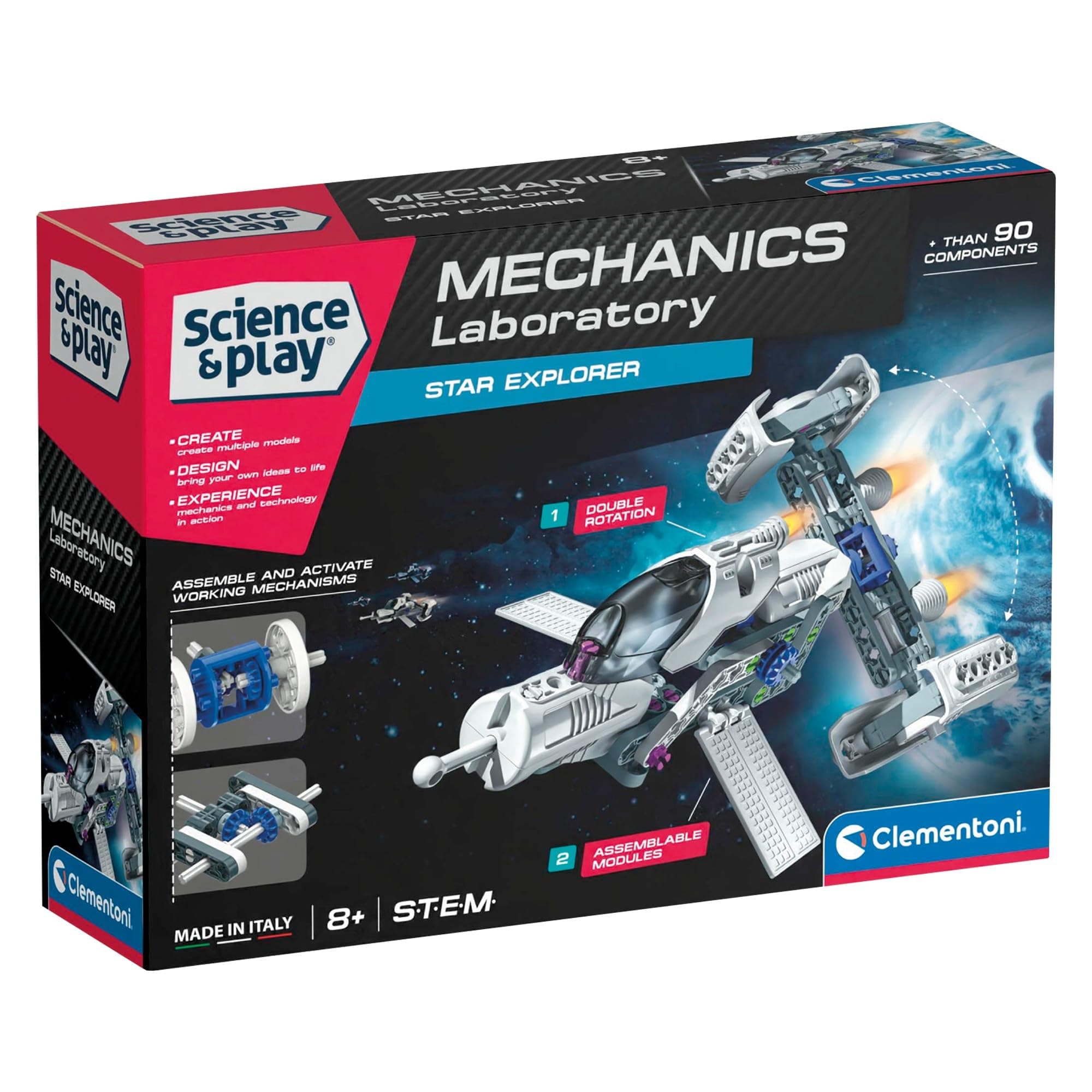 CLEMENTONI MECHANICS LABORATORY КОНСТРУКТОР STAR EXPLORER 90ч.