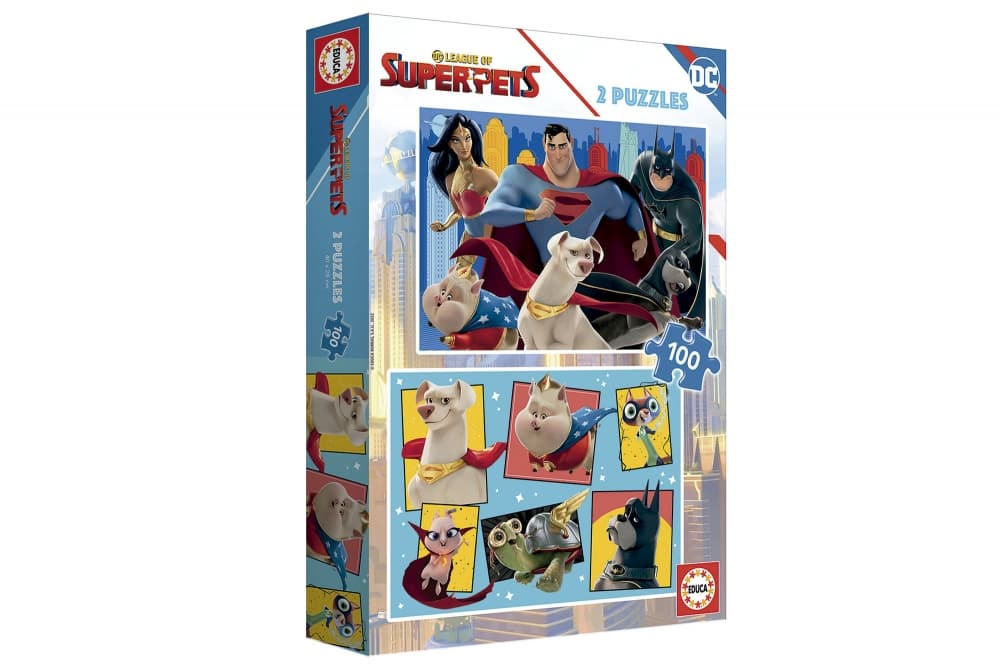 Пъзел, Educa, DC Лига на Суперлюбимци, 2 х 100 части